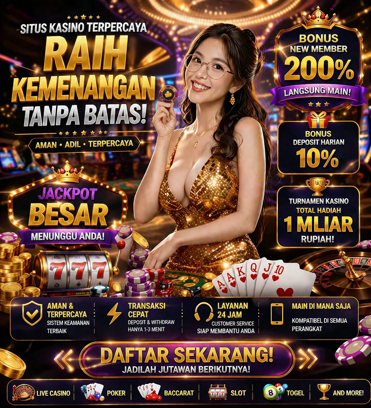 Roleta e blackjack 166win